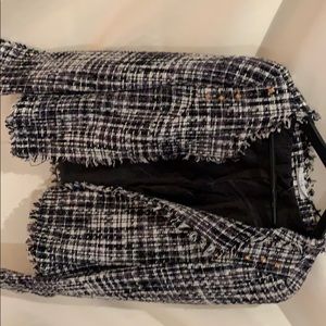 Blazer black and white